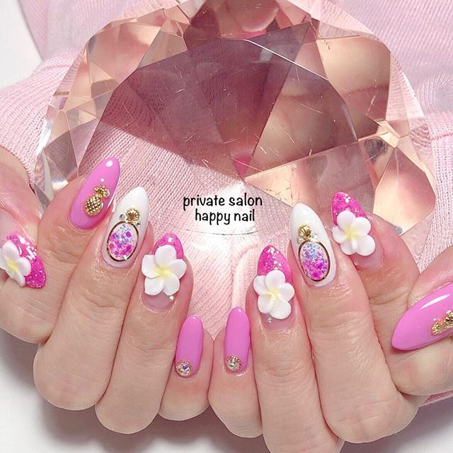 Happy Nail على تويتر ピンクネイル 夏ネイル プルメリア 3dネイル 香水瓶ネイル Nail Nailstagram 美爪 ネイル 安城市ネイル 安城 碧南 知立 豊田 岡崎 西尾 刈谷 高浜 T Co Mkg1ph0dvo