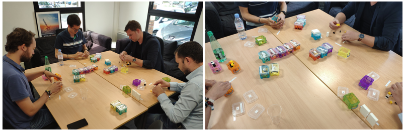 SofteamGroup's tweet photo. #12@13 : #Vision Produit 🚀 - A #Rennes les SOFTEAMien(ne)s ont profité d'un atelier "Lego Vision", animé par Benjamin, centré sur l'échange et la compréhension entre les équipes de réalisation et le #ProductOwner. Efficacité prouvée 💪🏼 ! #agilité #TeamWork #SOFTEAMDigital https://t.co/oxBWgPSx4l