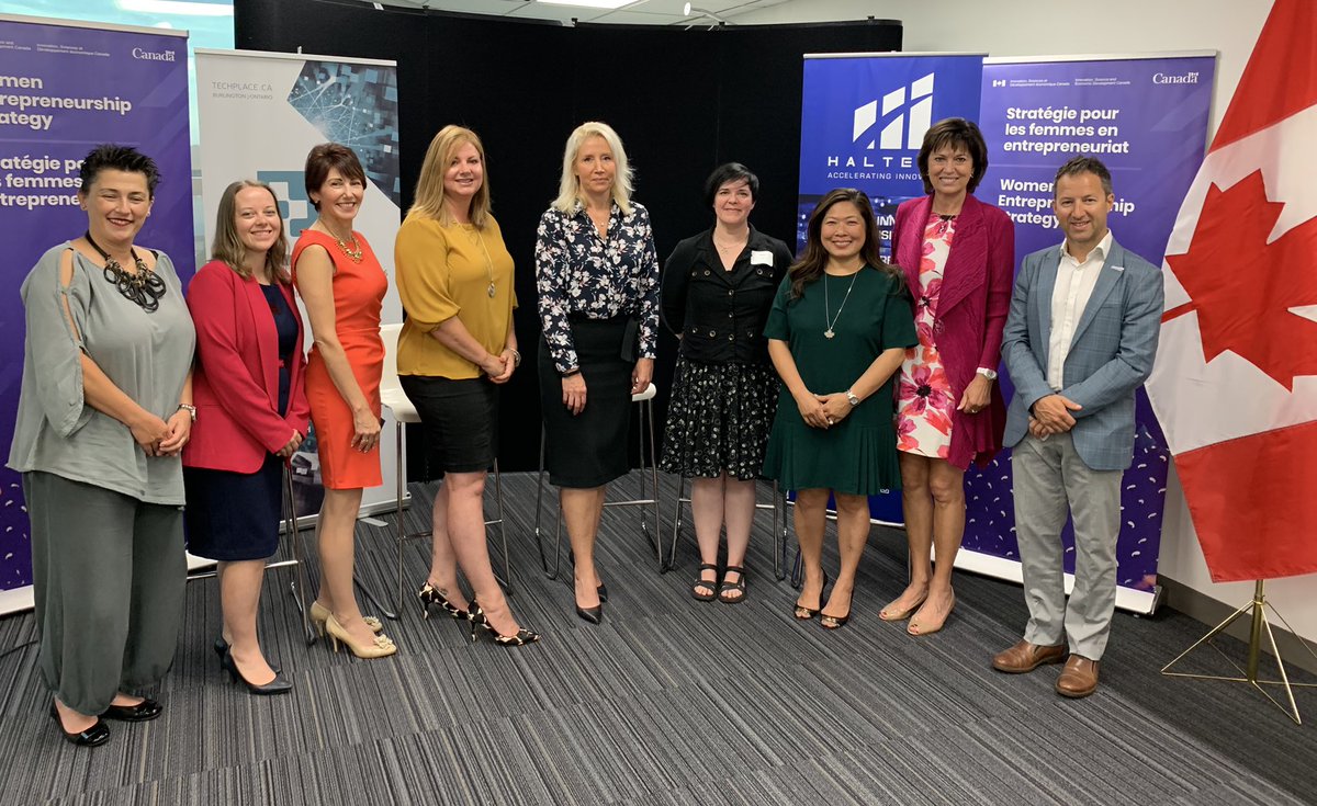 FedDevOntario's tweet photo. We are proud to support #WomenInBusiness through #WES funding for @Haltech_RIC, @BLRewarded, @BaitCloud, & Gala Bakery Inc. https://t.co/WQF2sJsLVG