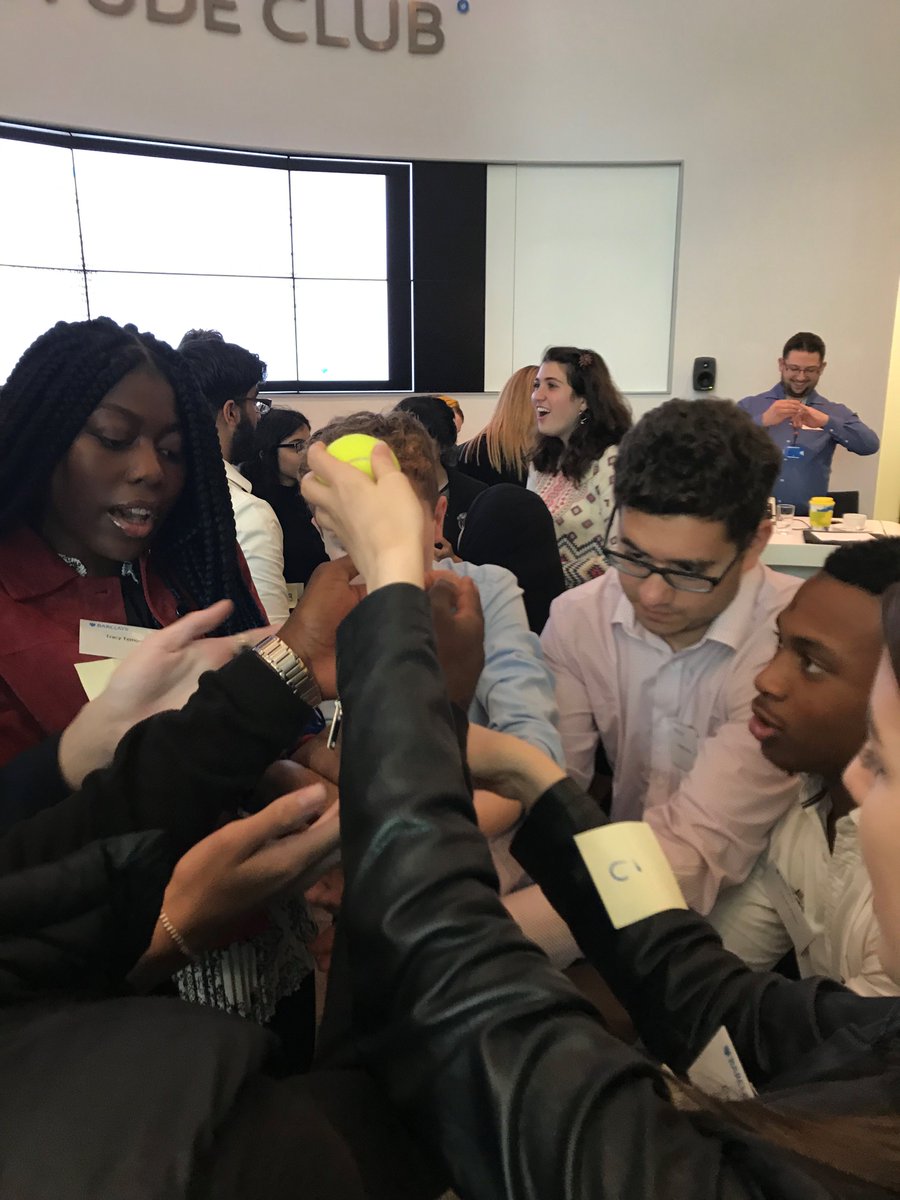 MrsRothers's tweet photo. Thanks @Barclays for another great day for the Birmingham @SMBP_UK cohort. Plenty of new skills developed including the tennis ball challenge! #socialmobility #smbp #teamwork https://t.co/z5962jSzEm