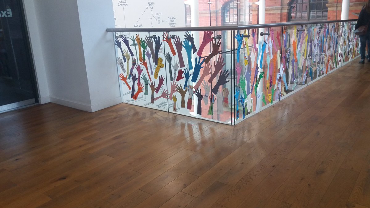 JDonnelly1984's tweet photo. Rise! We are installating thousands of hands rising up & giving voice to those who contributed from across the country and even some from France inspired by Peterloo #PHMPeterloo
@PHMMcr
@StanleyGrovePA
@BuildBridgeArt https://t.co/7bK968QJBY