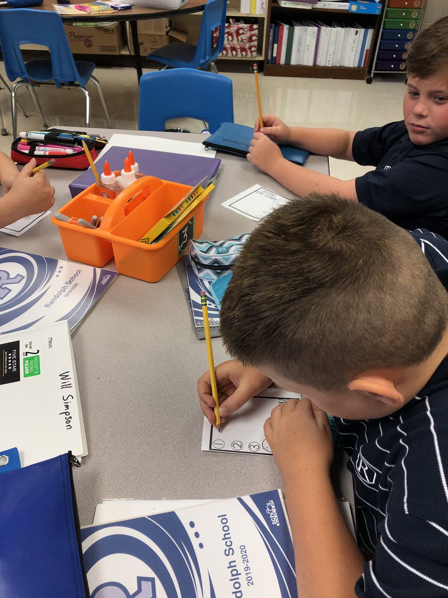 ScidudeMbonaker's tweet photo. Ms. Potter’s 5 grade students are writing about the unique traits of their classmates. Very cool. #rstories20 #whyrandolph https://t.co/HGPkp1RvRe