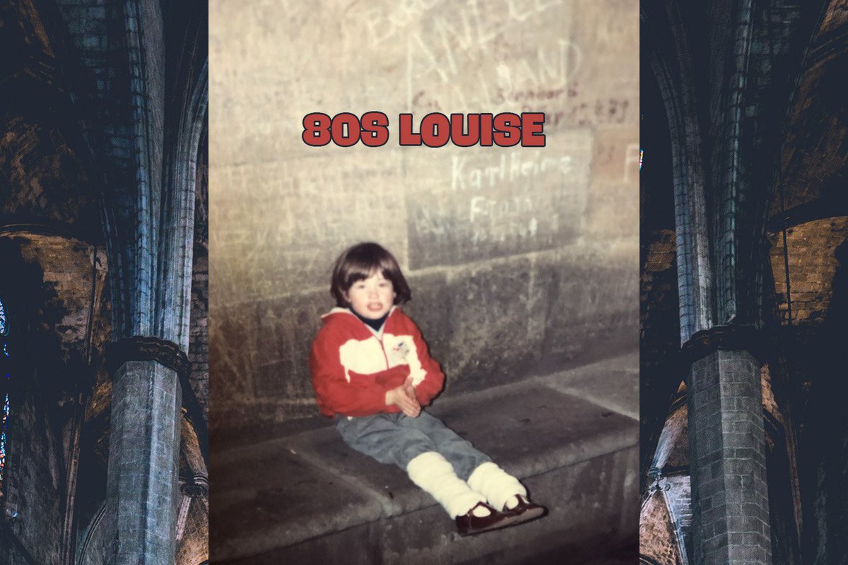 Munzee's tweet photo. #tbt Little Lou and her leg warmers are staying snug in Cologne Cathedral in the mid 80s! Have you turned back time with Munzee's birthday events? Our 8 weeks of celebrations will be concluding on August 11! Let us know how you celebrated! 🎱🎉 #MunzeeOn #8zees https://t.co/C4hZ9HnWWj