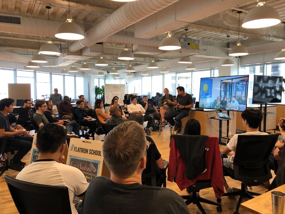 FlatironSchool's tweet photo. #TBT to when our fearless leader @aviflombaum visited our Chicago campus last week to speak with our students 💙 📸:@Yoh_Mandy https://t.co/ROTKjrKPMg