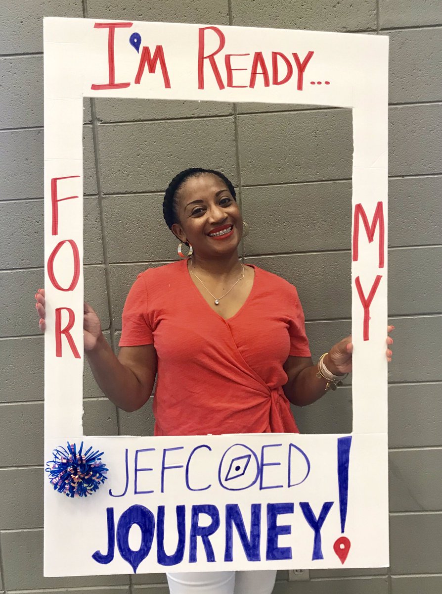 CynthiaCates13's tweet photo. Having a blast at the photo booth at the JEFCO new teacher Orientation!! #JEFCOEDjourney https://t.co/06zug8HWJc