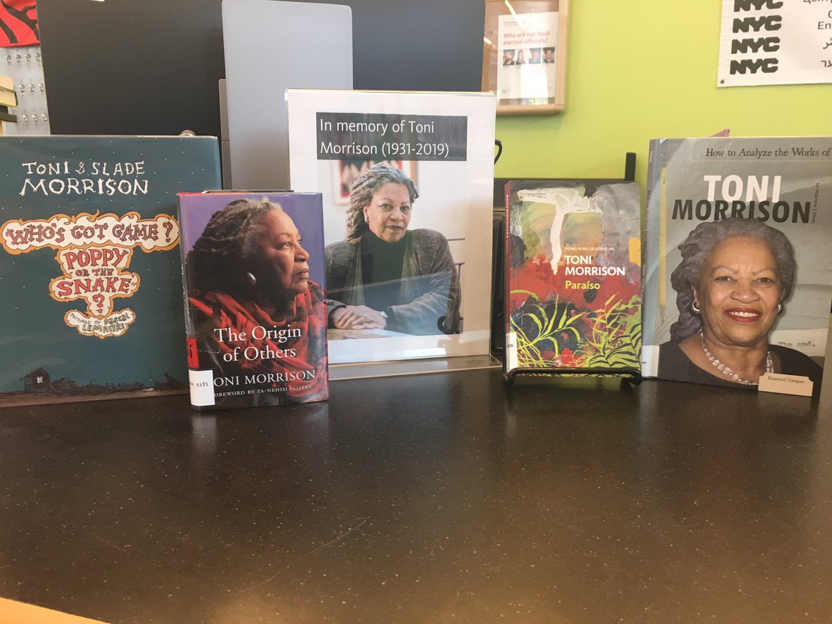 Today we take time to remember #tonimorrison and all she has contributed to the world.