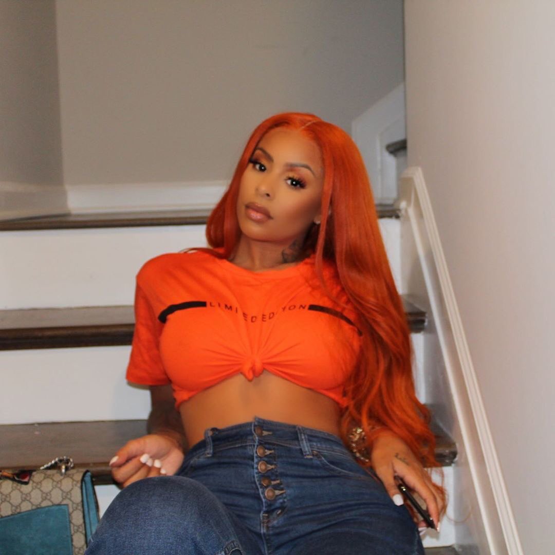 Alexis Skyy Wears Fashion Nova Beige Sweater Skirt Set While in