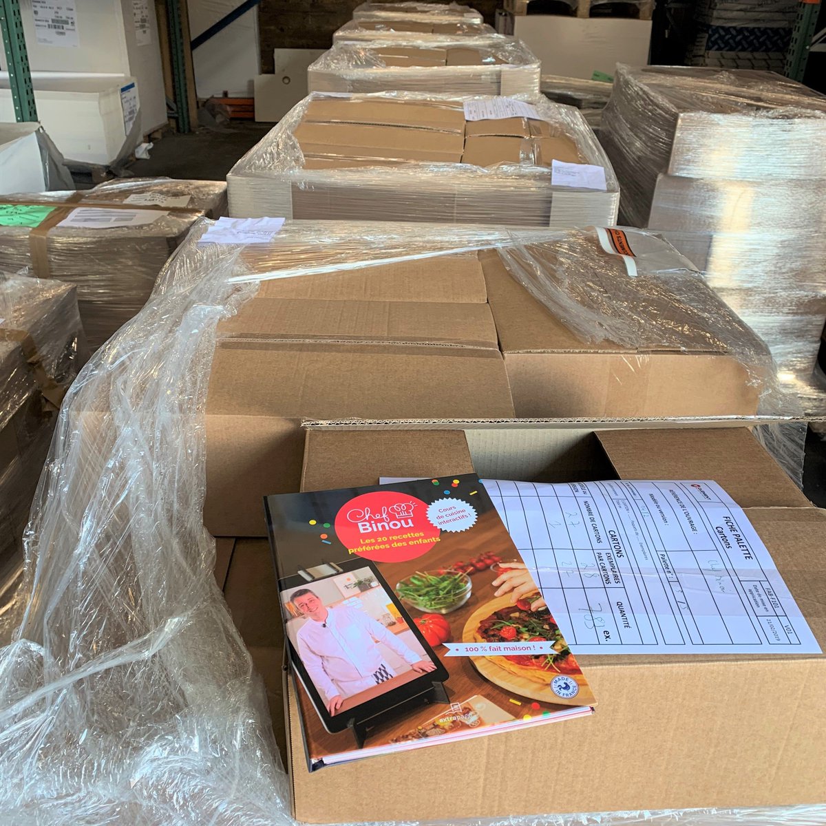 Good news : the 4000 Chef Binou books are here! Printed in France 🇫🇷
The #cookbook is almost finished, stay connected to know the official release date!
#kidsbooks