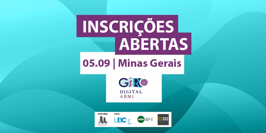 abmi_'s tweet photo. O próximo #girodigitalabmi é em dia de abertura do #hacktown, 05/09, em Santa Rita do Sapucaí, sob uma atmosfera ímpar de criatividade, tecnologia e imersão! VAGAS LIMITADAS. Garanta sua participação: https://t.co/ejI2Hm56LT Mais informações: https://t.co/24NdsUd9p7 https://t.co/OPhPATf5Nc