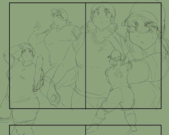 自分の欲を満たすためだけにソフトボール部女子を描いたりしてました 