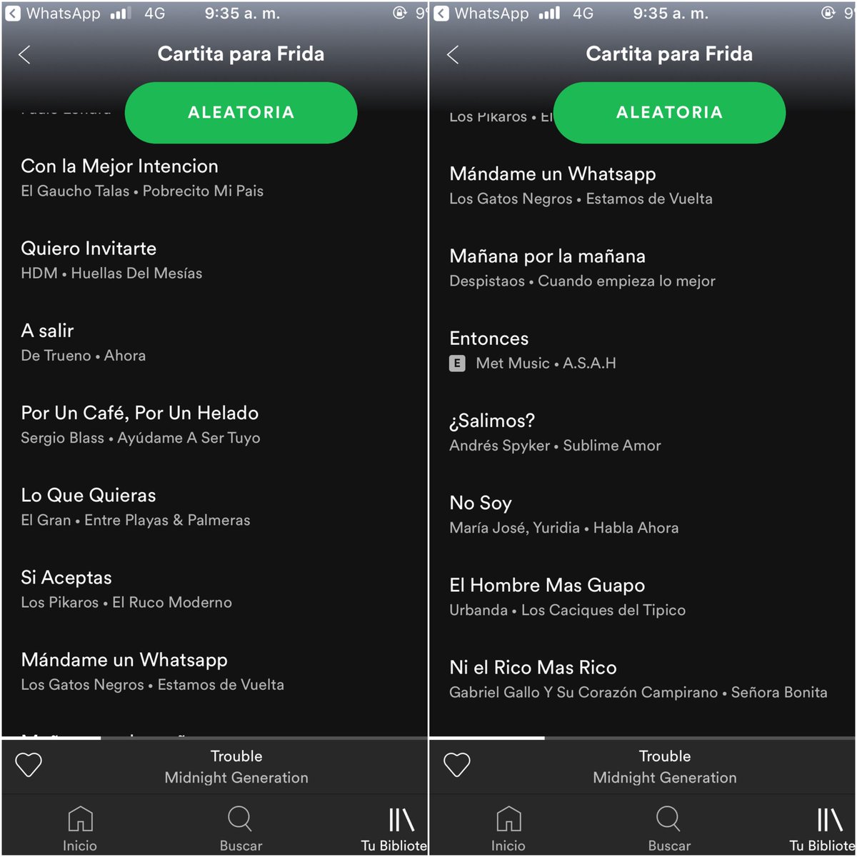 chil4quil's tweet photo. Ayer en la noche me hicieron una playlist y pensé que solo era eso, hasta que vi el orden de las canciones y me di cuenta que me estaban invitando a salir... 🥺

Nunca me habían invitado a salir de una forma tan divertida y especial. https://t.co/A3wvfXR8yK