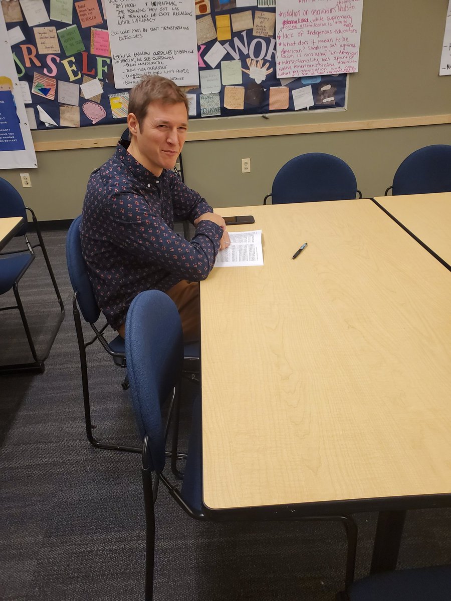 TCastroGill's tweet photo. A teacher doing his homework in class! #SPSConnects #EthnicStudies #ESInstitute19 https://t.co/PQfytIGU65
