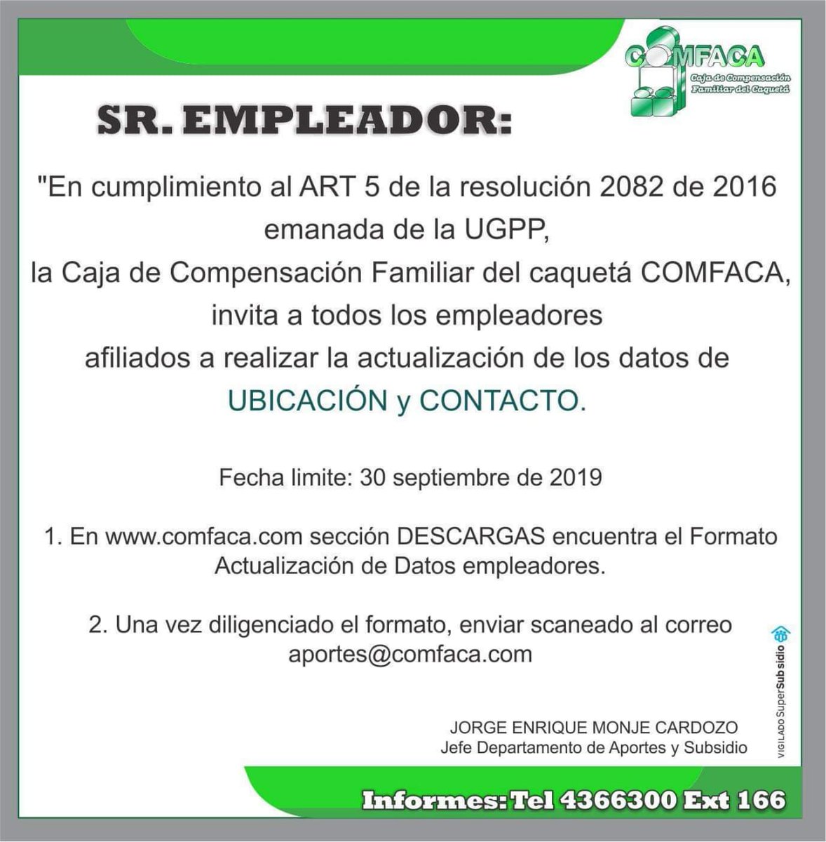 COMFACA tweet media