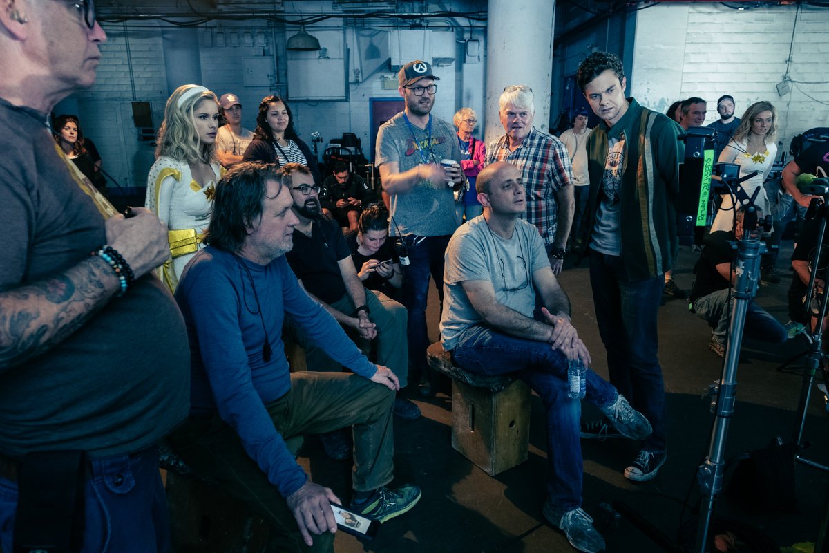 therealKripke's tweet photo. This pic from #TheBoysTV shows what a team sport filmmaking is. Every person in this pic &amp; hundreds more, all skilled artists, bust their ass to bring you the show. They deserve more credit. (Streaming now on @PrimeVideo) #Crew4Life #TheBoys @TheBoysTV #SPN #SPNFamily #Timeless https://t.co/23hkuxMuXn