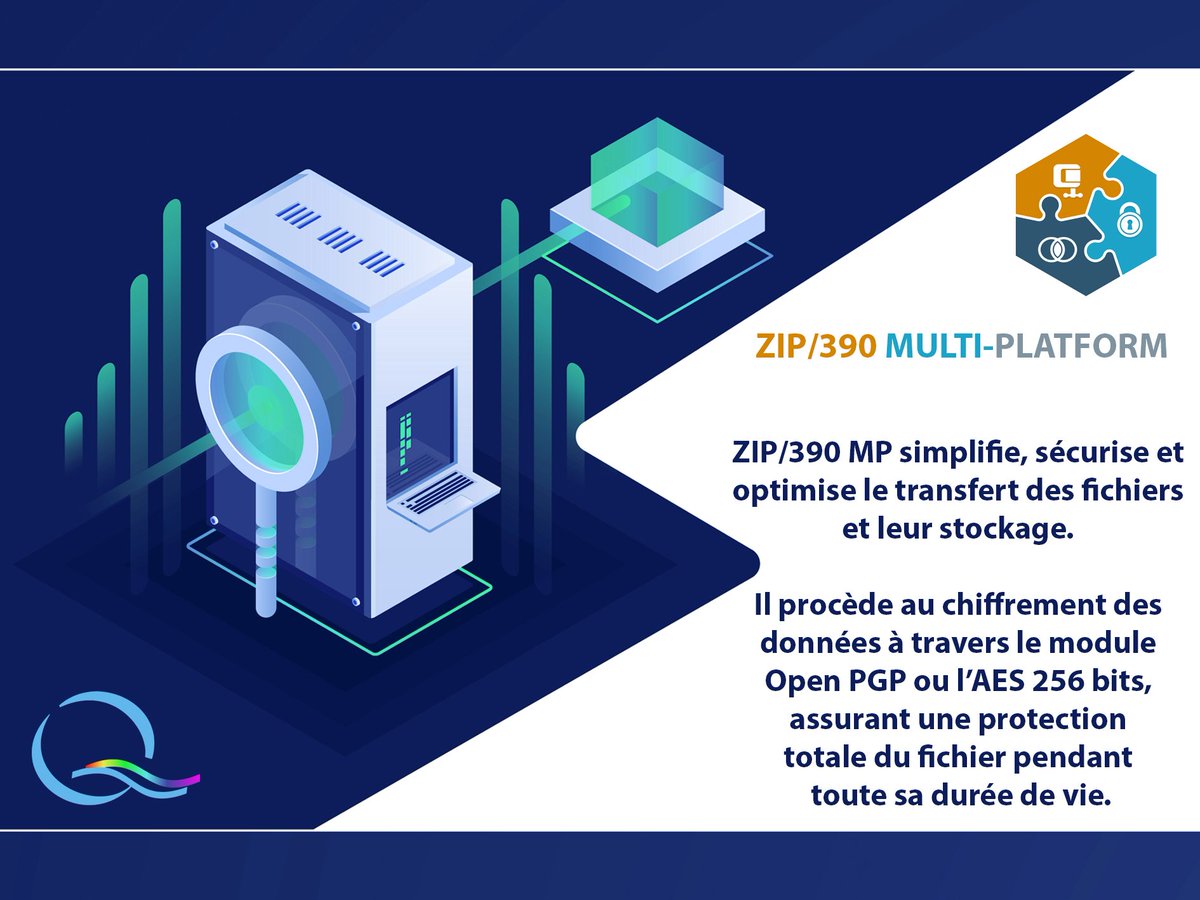 QueryInformatiq's tweet photo. Compression des données au format ZIP et sécurisation par chiffrement en mode AES 256 bits ou PGP :) 

--> https://t.co/qflLpMUBFX https://t.co/DNOONiY5O2