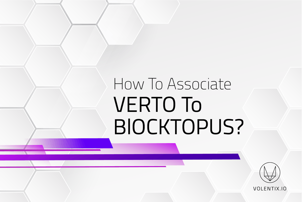PythagorasSyst1's tweet photo. How To Associate Verto To Blocktopus?
The tutorial:https://t.co/vWBjM7e7ES

#volentix #vdex #vespucci #verto #venue #bitcoin #eos #dex #crypto #decentralized #p2p https://t.co/F44lnUX3pv
