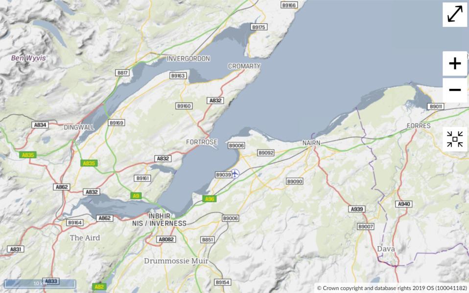 Map of Inverness