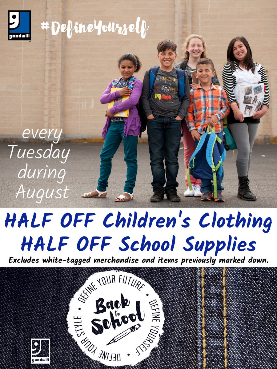 GoodwillSEMI's tweet photo. #BackToSchool #GoodwillGoodFinds #HalfOff https://t.co/cVEabHd87L