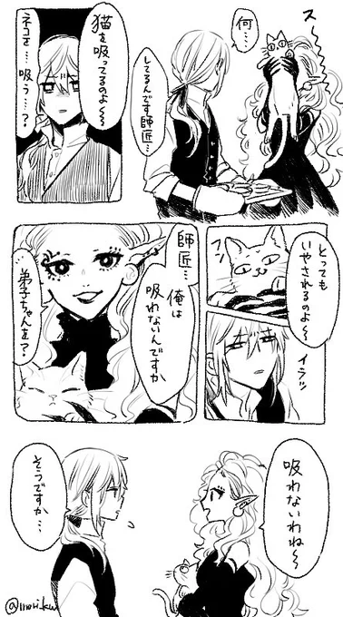 猫で癒される魔女さん #世界猫の日 #いっぱい拾う魔女の話 