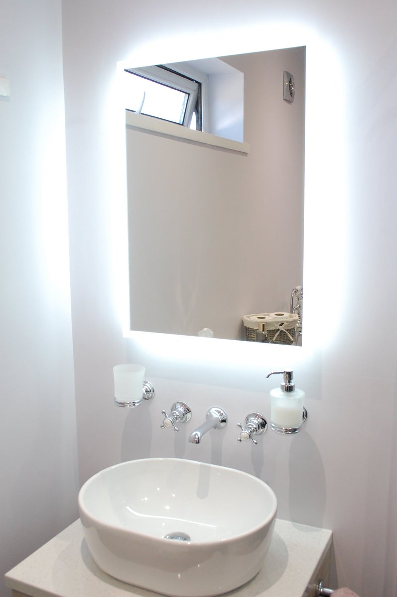 Lighting is the key #LED mirrors in your bathroom are the way forward #bathroom #sanctuary #lighting #relaxing
