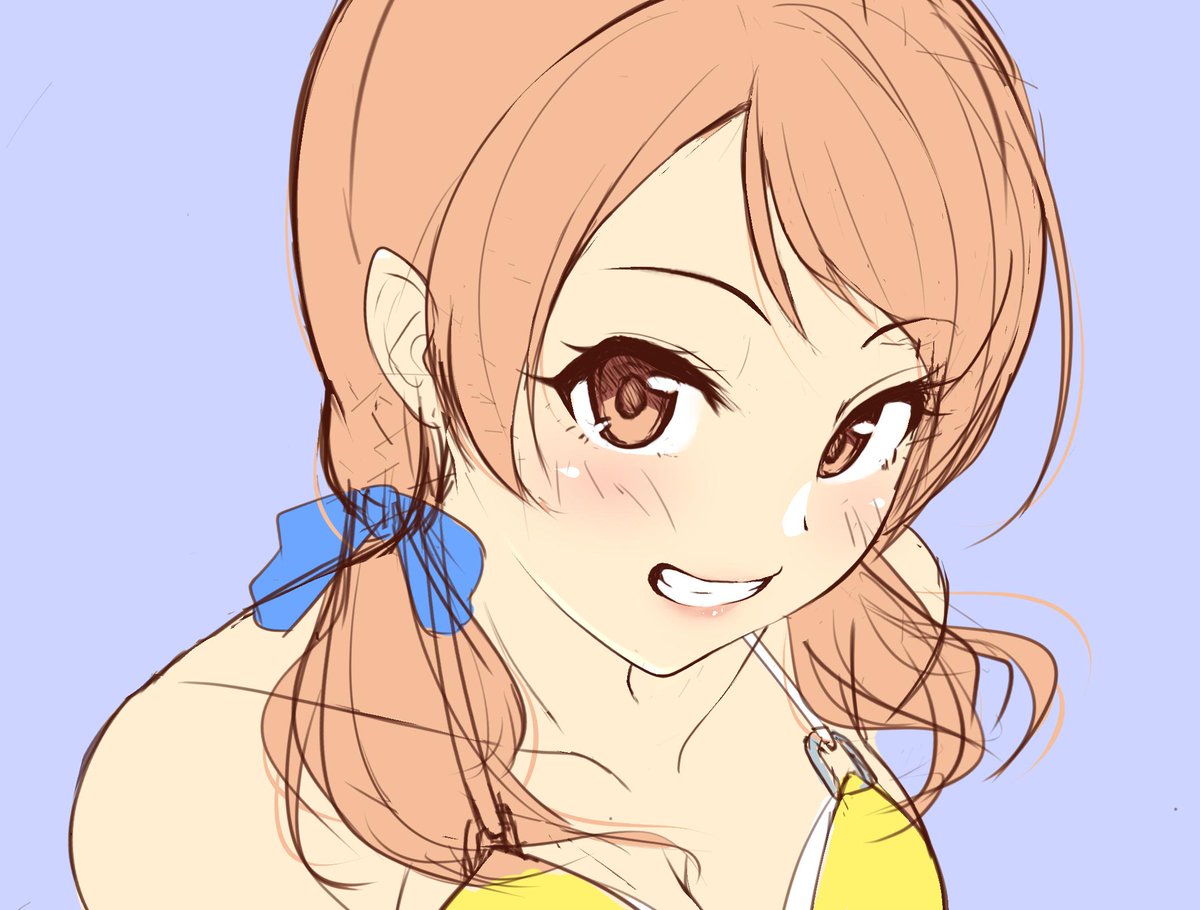 北条加蓮 「なんかすごく僕が描いたな感のある夏の北条のイメージができました 」|tks-nbのイラスト