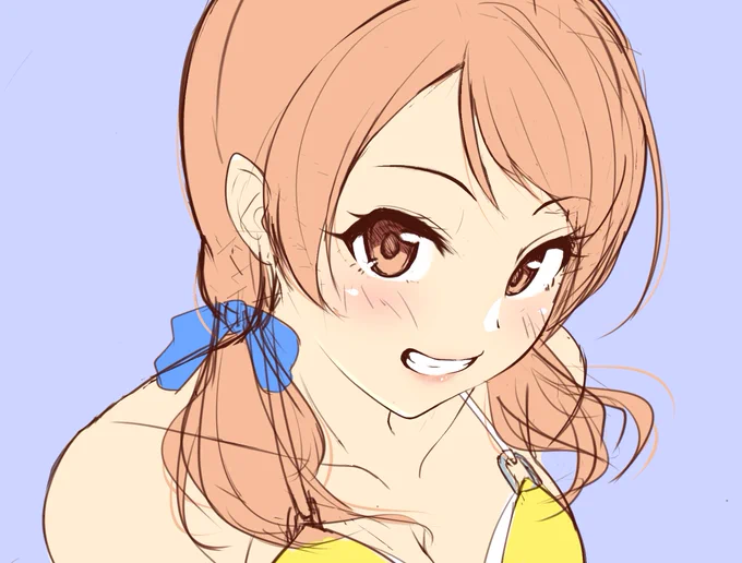 なんかすごく僕が描いたな感のある夏の北条のイメージができました 