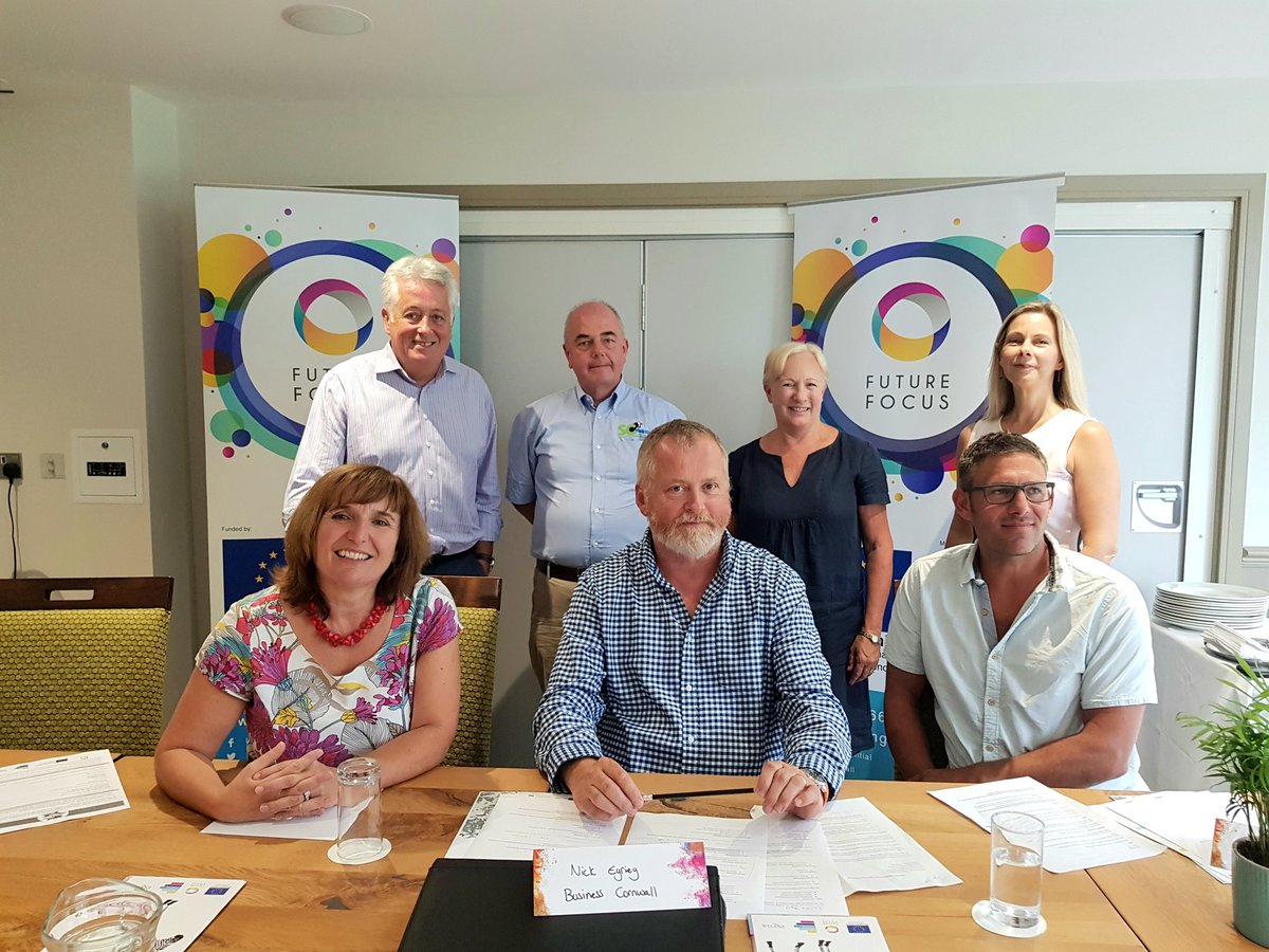 UP_Cornwall's tweet photo. We've been at @BudockVeanHotel this morning working on a special feature on our #FutureFocus programme in @biz_cornwall. Huge thanks to @BuzzInteractive @SCNutritionltd @TouchByte @solvewebmedia and @GSLltd for joining us. #GetSomeInspiration https://t.co/DojOJLyONE