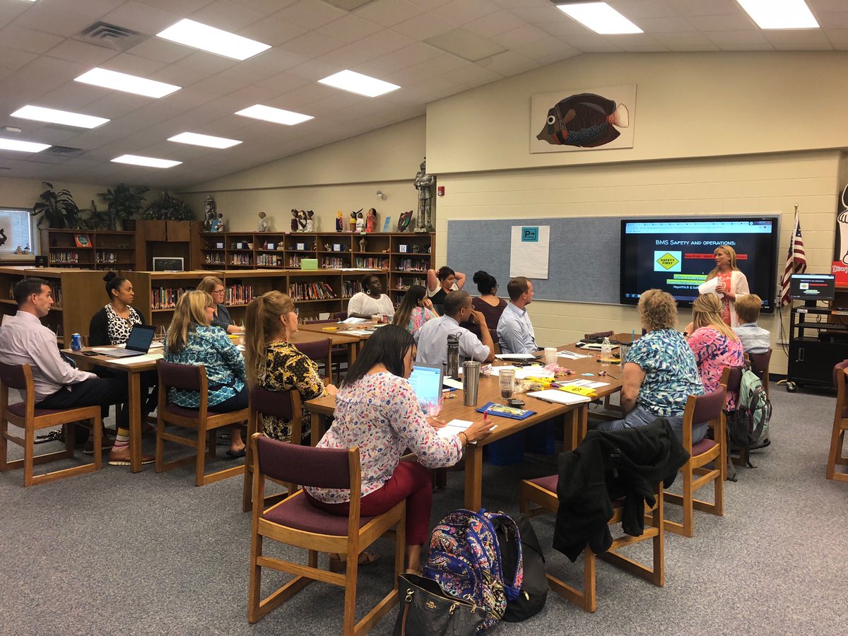 Welcome to the Phamily! New Teacher Orientation at BMS. Great Job ⁦<a href="/pamrouthi/">Pam</a>⁩ <a href="/dec67may71/">Veronica Smith</a>
