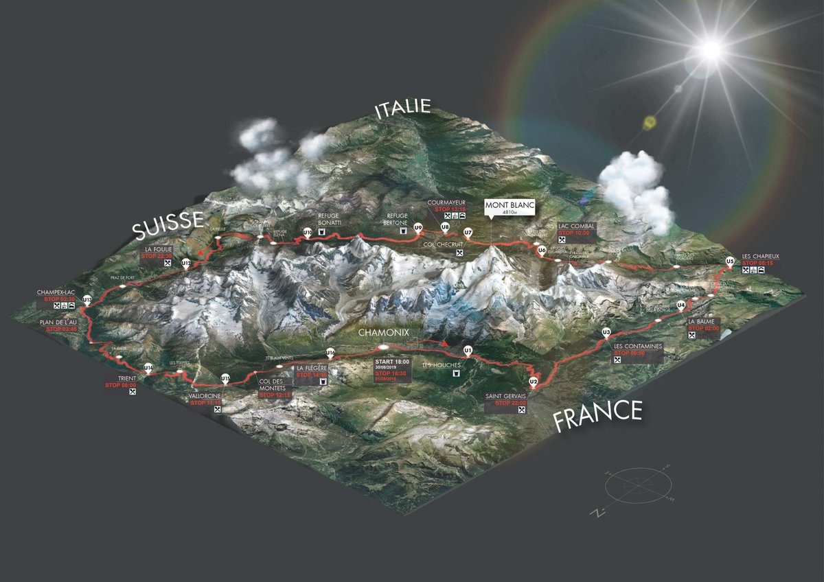UltraloperArjan's tweet photo. Hoi hoi. De UTMB komt steeds dichterbij. Er staat een mooie video klaar op mijn site https://t.co/eBCa7laf67 .  Ook is een prachtige foto van het Mont Blanc Massief waar ik omheen ga lopen. Maar die zie je hier ook! @UTMBMontBlanc .@UltraloperArjan https://t.co/6irSsW8EWH