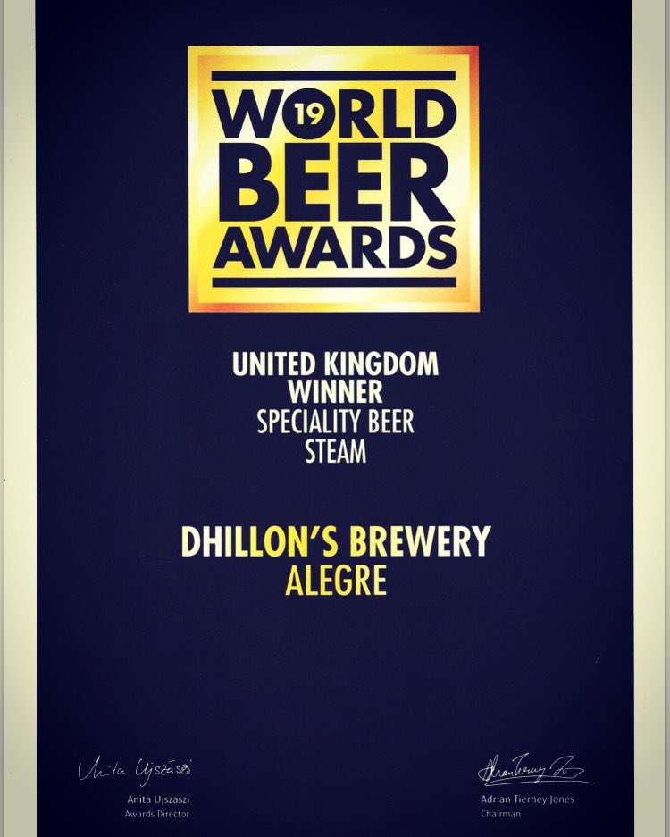 DhillonsBrewery's tweet photo. World Steam Beer Champions 🥇🎊🎉🎉  Thank you @worldbeerawards for this amazing acknowledgement 🙏🏾
.
.
#dhillonsbrewery #keepitreale #steamlarger #larger #beststeambeer #bestlarger #beststeam #larger #craftbeer #bestlargerintheworld #beerporn #worldbeerawards @covcamra https://t.co/3dRGZzQTNm