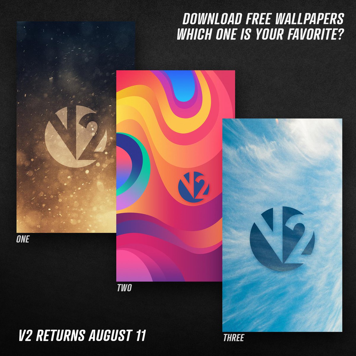 V2Calvary's tweet photo. 3 days, 3 free wallpapers! Which one is your favorite?? Download them here: https://t.co/g5P7ueqHul https://t.co/gzOEgb3iiK