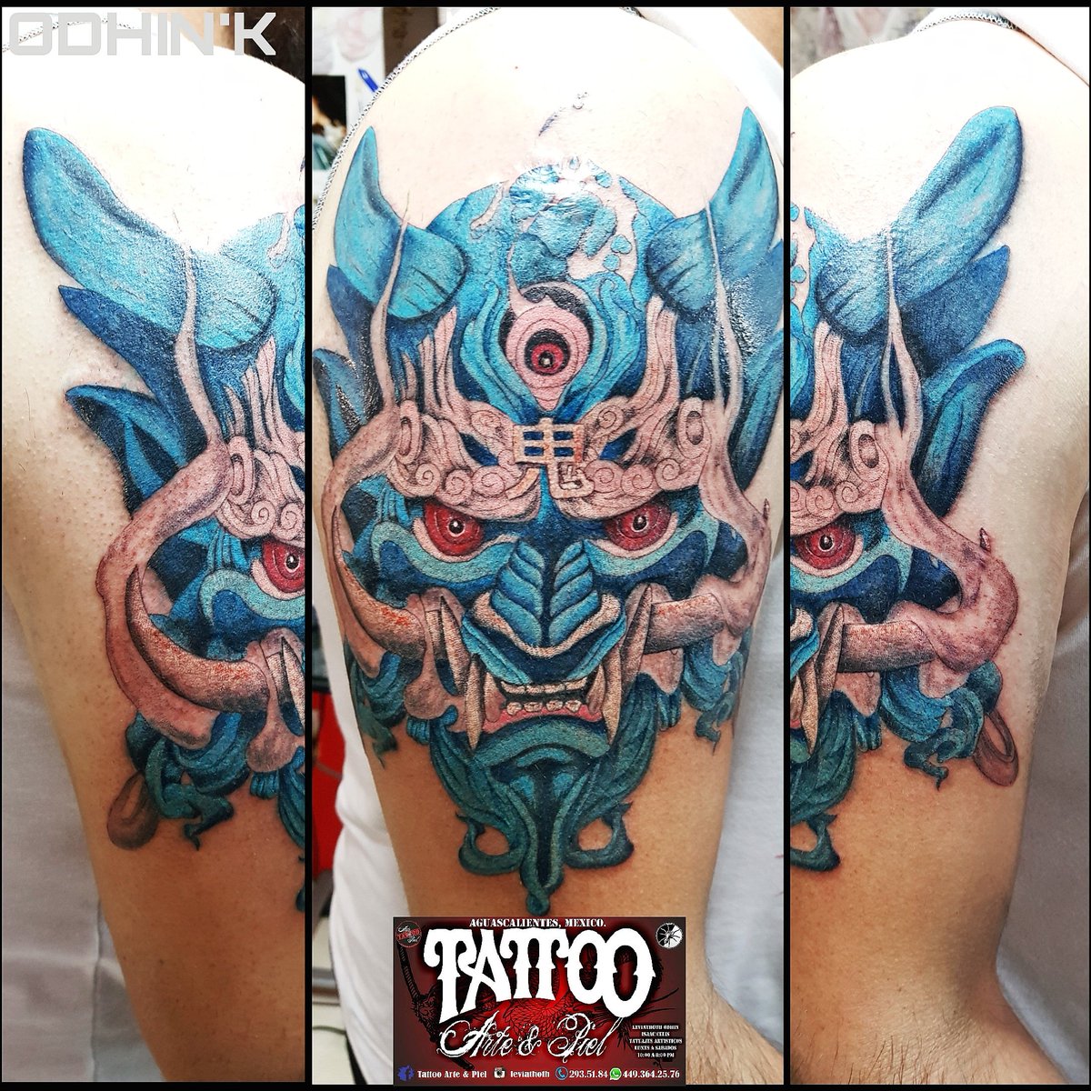 odhinIsaac's tweet photo. 2da sesión Hannya......
Tattoo by @leviathoth
Design by @belgeist
#hannya #hannyatattoo #mascara #japonesa #demonio #bloodline #brazo #tattooarteypiel #tatuajes #artisticos #tattooink #tattooart #tattooist #tattooartist #leviathoth #odhin #odhink #isaaccelis #aguascalientes https://t.co/ZisYlCzmWg