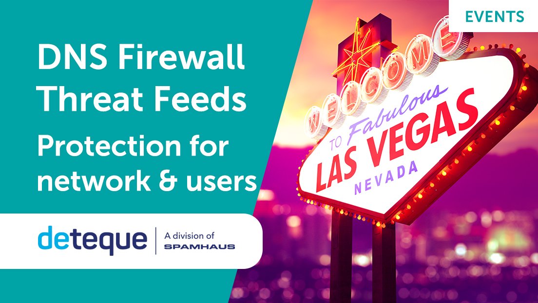 deteque's tweet photo. Great day at #BHUSA yesterday.  We’re looking forward to seeing what today brings.  There’s still some time in the team’s diary if you’d like to chat about Passive DNS or DNS Firewalls - just message us. #ThreatIntel #PDNS #DNSF https://t.co/pE2U6j29S5