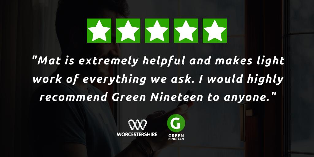 green19creative's tweet image. Just received this amazing review on Trustpilot. Thanks, Natasha! 😀

#WorcestershireHour #CustomerService