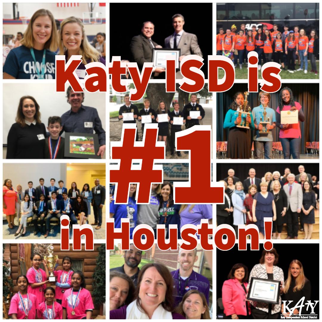 We are starting off the year with an A+ report card! #KatyISD is once again ranked the #1 best school district in the Houston area according to <a href="/NicheSocial/">Niche</a>. Thank you to our hard-working staff and leadership, and our supportive parents and community! ow.ly/Mw8T50vrThr