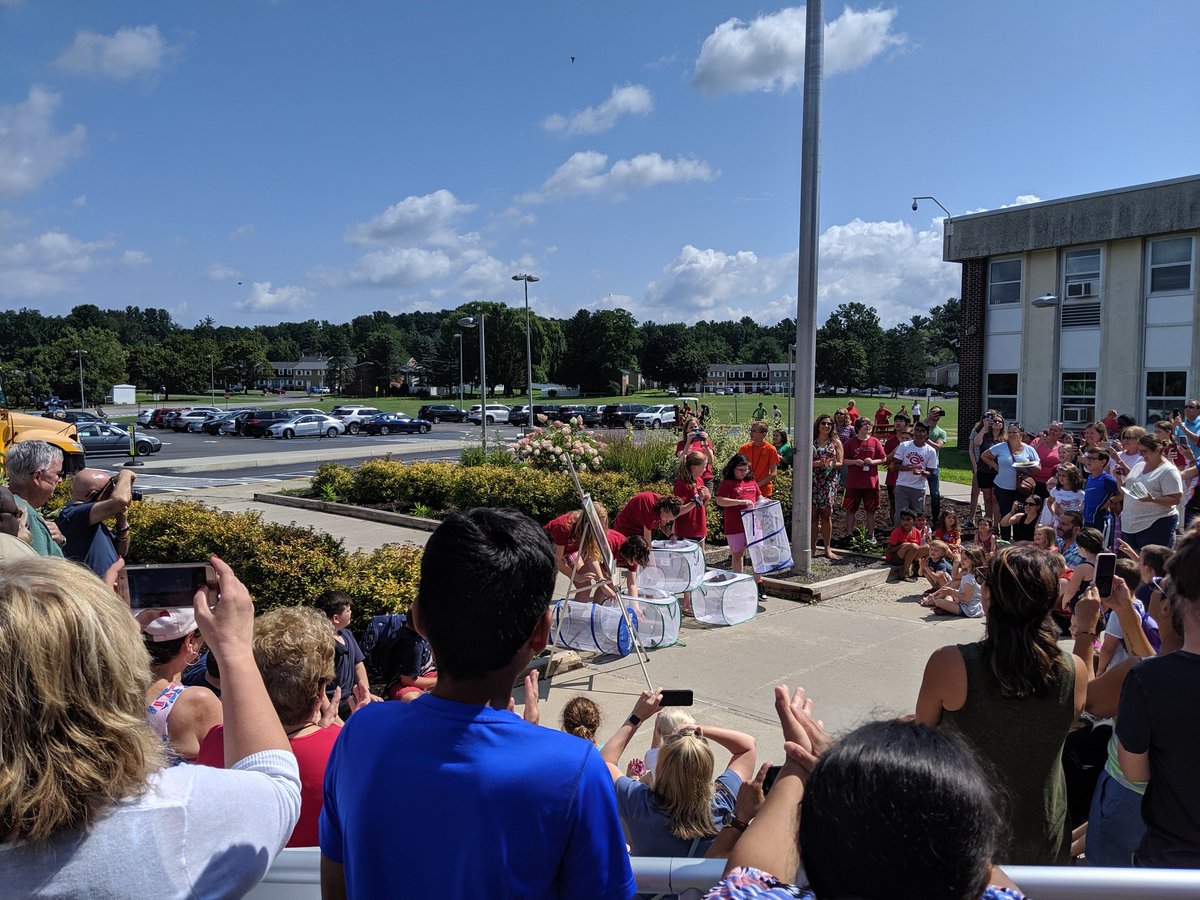 SingletonD_EdD's tweet photo. A great day at Fms! .  Twenty years of Butterfly Station. Thanks to Dr. Fiero and the many educators who made 20 years possible.  Hopefully many more to come.  A fitting release of beautiful butterflies to wrap up another great year. @GuilderlandCSD https://t.co/7xWHEANqsF