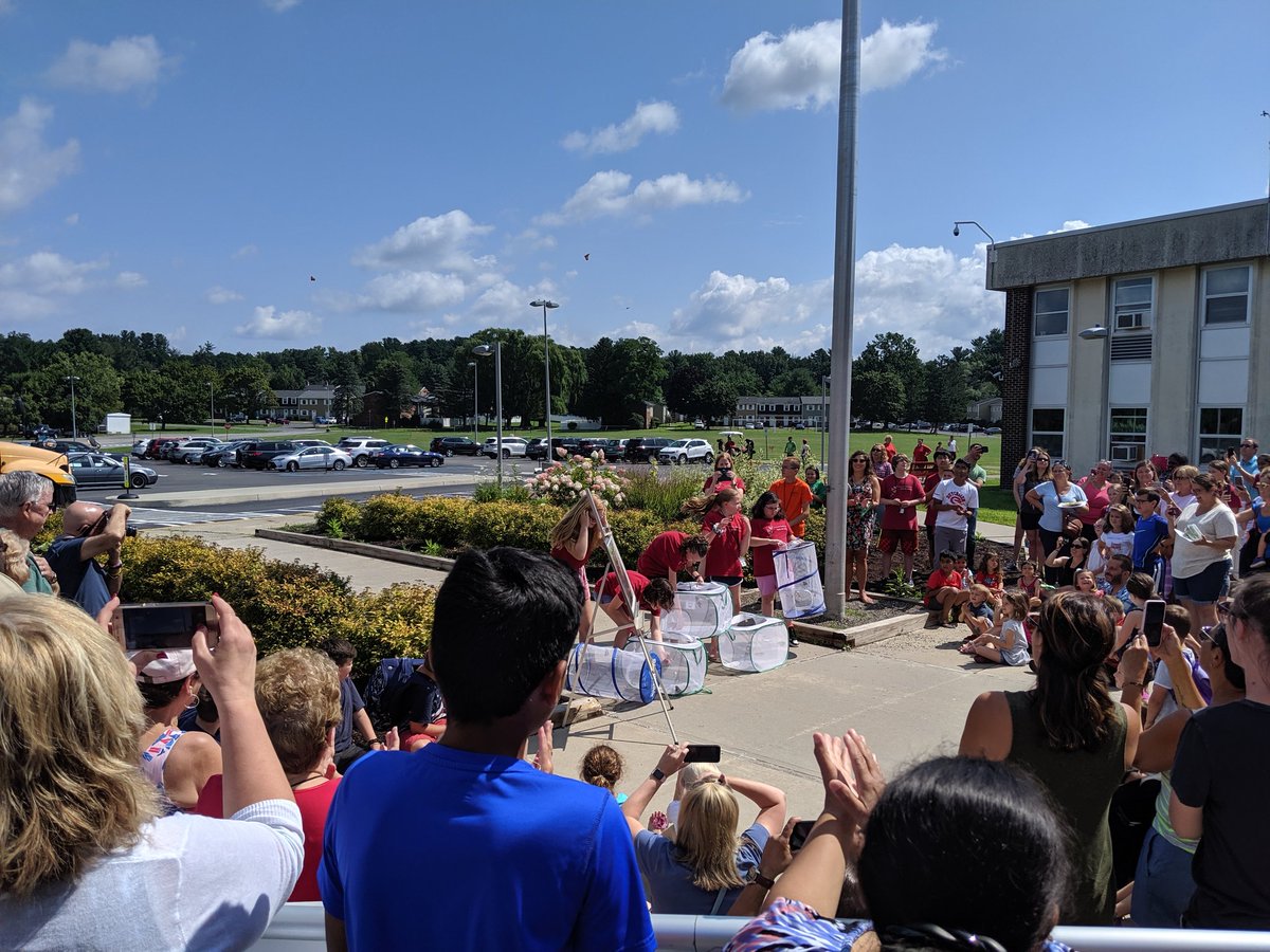 SingletonD_EdD's tweet photo. A great day at Fms! .  Twenty years of Butterfly Station. Thanks to Dr. Fiero and the many educators who made 20 years possible.  Hopefully many more to come.  A fitting release of beautiful butterflies to wrap up another great year. @GuilderlandCSD https://t.co/7xWHEANqsF
