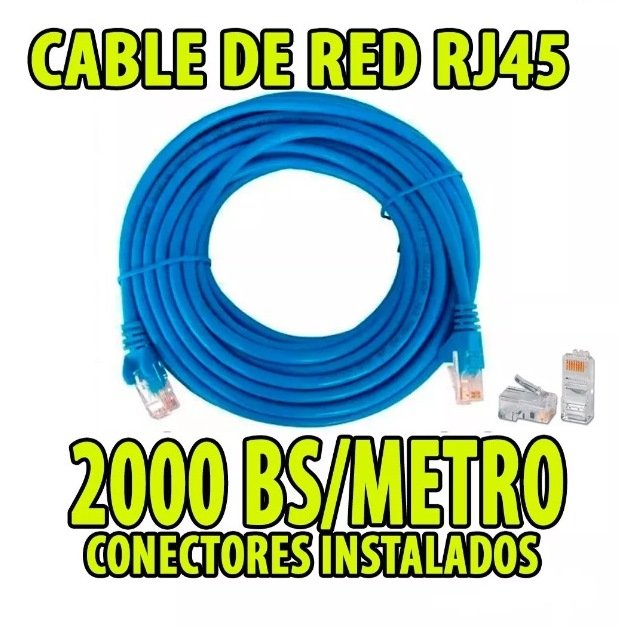 Esperar Contracción ventajoso ImpreCopiTecnologia on Twitter: "Cable De Red Utp por Metros Incluye Rj45 para  Internet.- PONCHADO. Tienda física. 0414-7334306 https://t.co/2sAmPWRXOy" /  Twitter