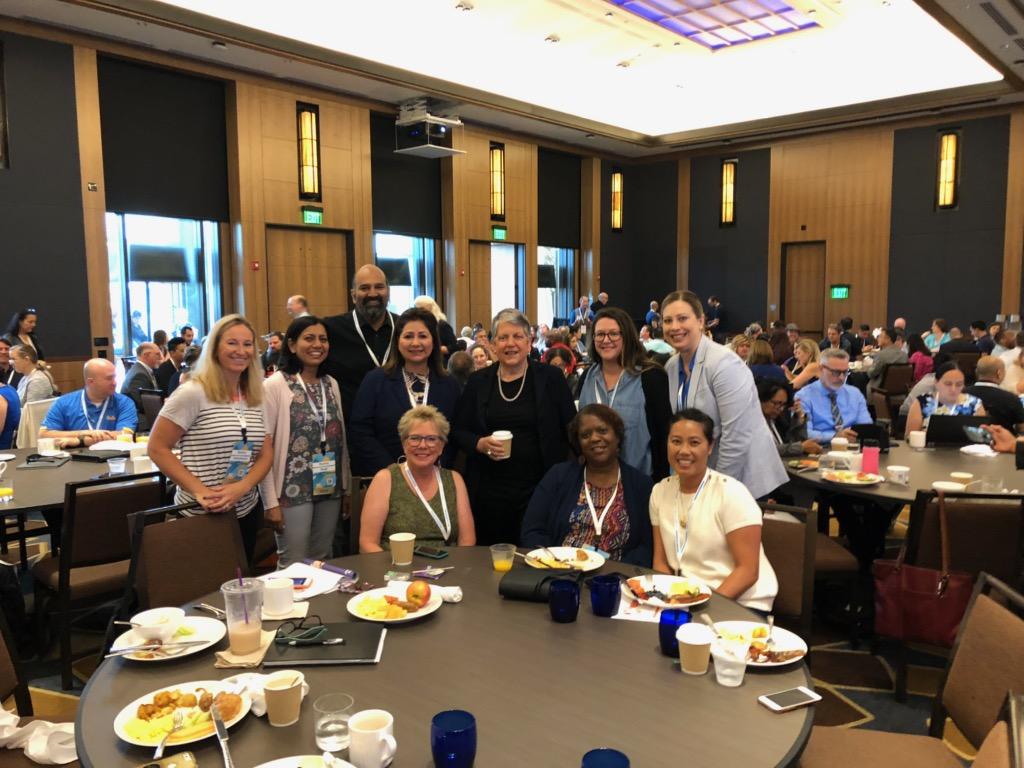 Attendees at the UC People Management Conference meet President Napolitano!