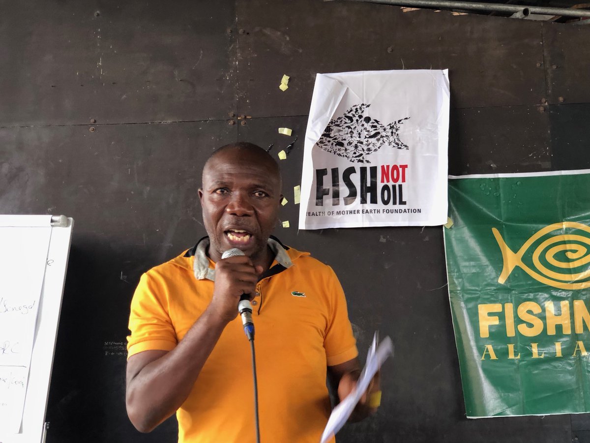 NnimmoB's tweet photo. An informed population makes a strong community. We must stand up against extractive activities in our waters. - Mukura, Fisher from Congo DR. #FishNotOil #FishNetAlliance ⁦@oilwatchafrica1⁩ ⁦@Health_Earth⁩ https://t.co/WAOviXFxNl