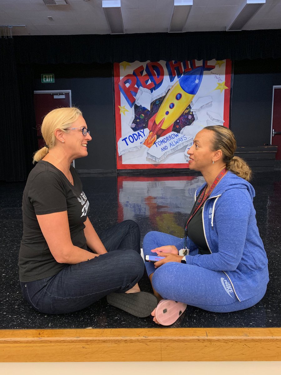 mrskristenm's tweet photo. Red Hill Kinder teachers review great behaviors for partner talking! #RHready2019 https://t.co/y7kWBprPm0