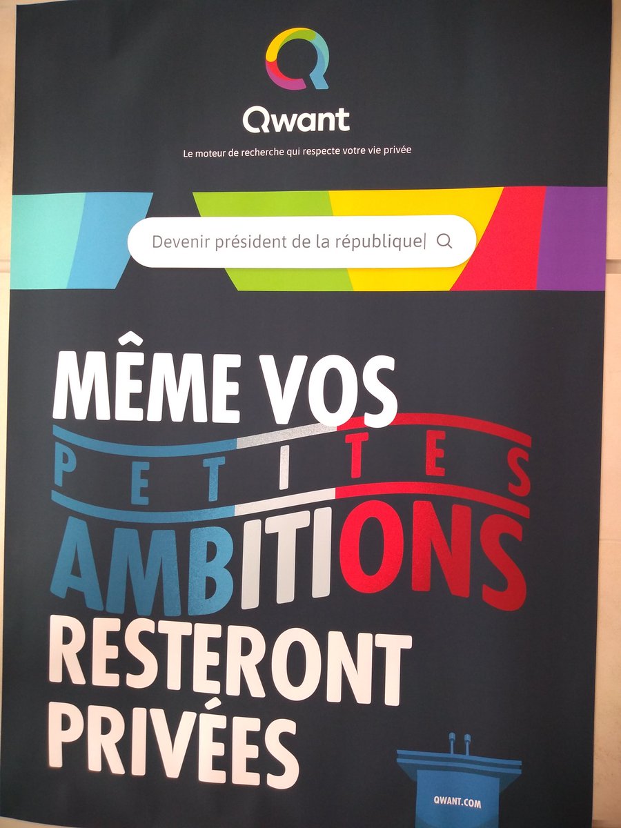 dfiou's tweet image. Merci à @Qwant_FR pour son accueil dans ses locaux parisiens. 
Rendez-vous pris pour la #TechWeek2019 chez @SocieteGenerale pour présenter les dernières innovations (maps,music,image,...) et parler #RSE avec Qoz. A bientôt !