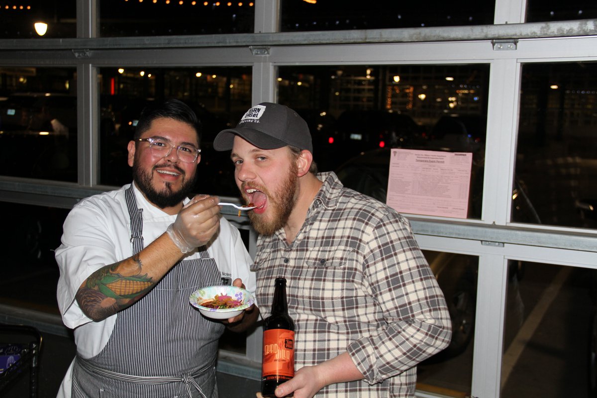 SwopeHealth's tweet photo. @CraneBrewing @doubleshiftbrew @TornLabelKC @cinderblockbrew @BigRipBeer @StockyardsBeer @StrangeDaysBeer @louisburgcider @BloomBakingKC @TheBite_KC One of Swope's best friends is Carlos Mortera owner of Poio and @TheBite_KC Carlos is passionate about feeding KC amazing flavors as well as supporting his community in any way he can. He and Travis from @TornLabelKC will be back together again this year at #SocksandHops https://t.co/YE7H0XWywn