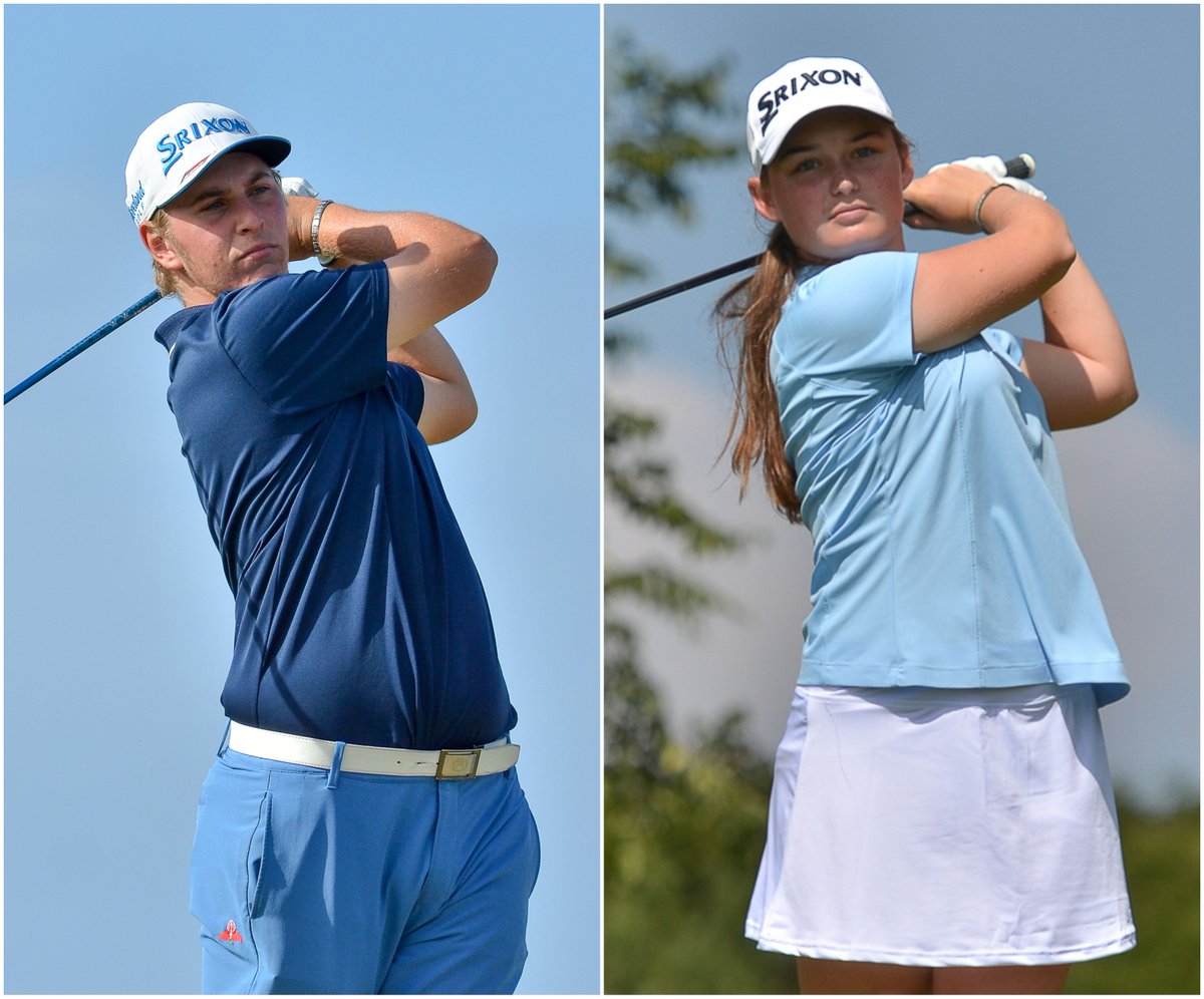 GolfRSA's tweet photo. Let's hear it for @GolfRSA ambassadors Ayden Senger &amp; Jordan Rothman from @WpGolf ....both juniors reached the finals of the Boys &amp; Junior Ladies Opens at @TheHomeofGolf 👏👏👏
You may have stumbled at the last hurdle, but SA is super proud of your achievements!!
@TeamSA18 https://t.co/pxFNz4zJ8L