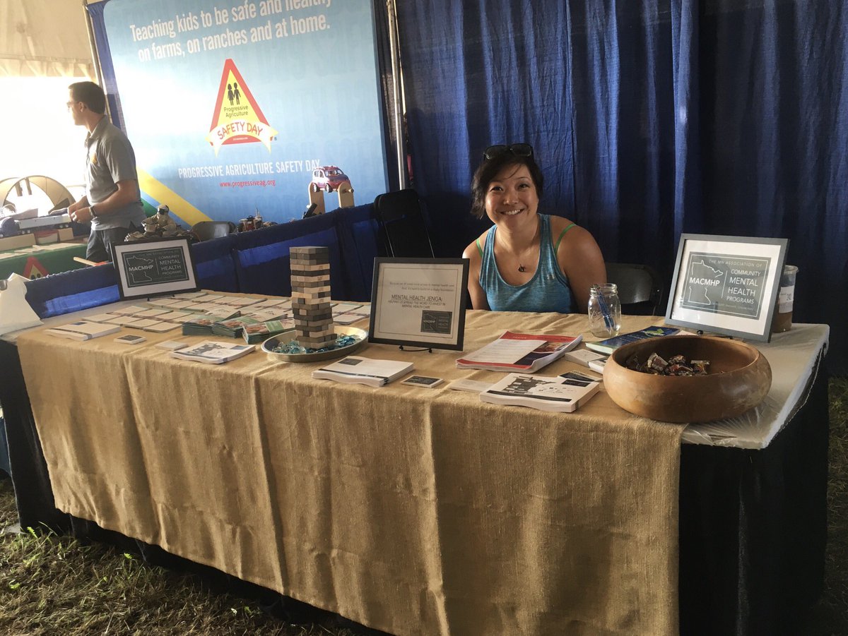 MACMHPinc's tweet photo. We are having a great time at #MNFarmfest19 today and would love to see you! Stop by and see us at the Wellness and Safety Pavilion! https://t.co/Z9SlGpkNj7