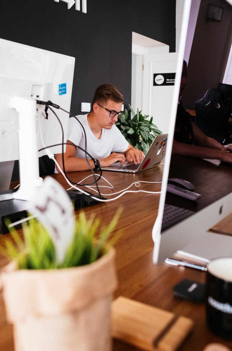 touch4it's tweet photo. When a #designer’s eyes are fixed on the screen of his #MacBook and is focused like this, we know he’s putting some finishing touches to the #design of an application and he should not be disturbed.
Check out some of our design works: https://t.co/Pf3Sj8hvbW https://t.co/7j0TZZwMN7