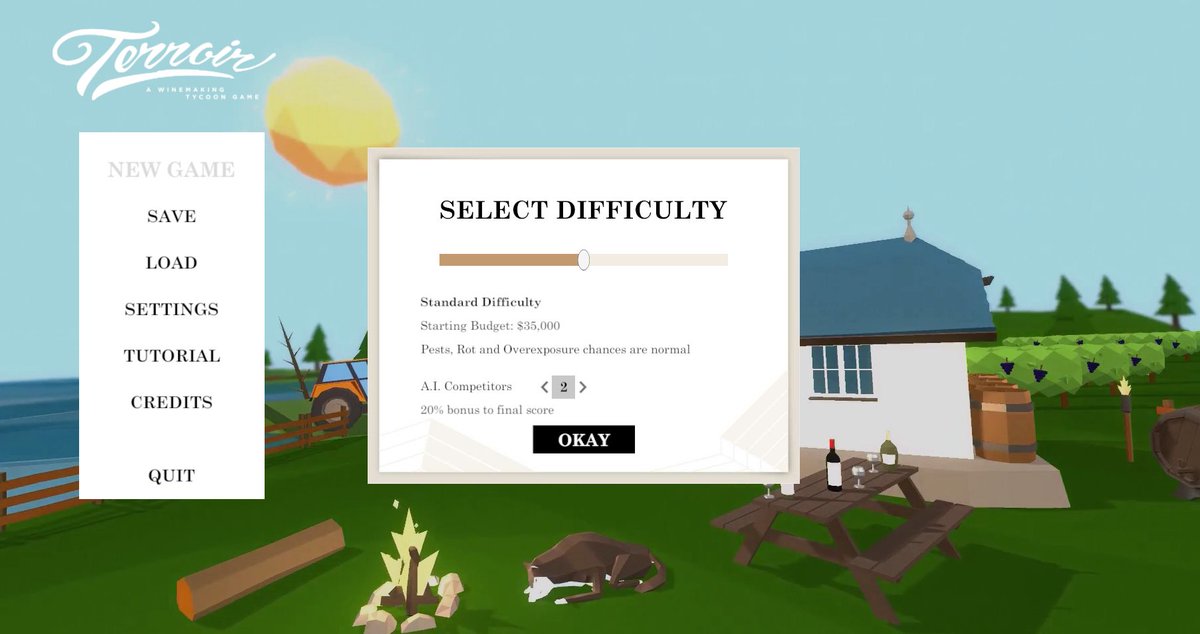 Roberrific's tweet photo. I played #Terroir video game, a Tycoon-style business simulator in which Players own and operate a vineyard where they make and sell wine. I managed to make this fun activity pay my real life bills when I published a long review on @RosehillWCellar blog, https://t.co/5k8qCij5xq https://t.co/QaOukgzPvW