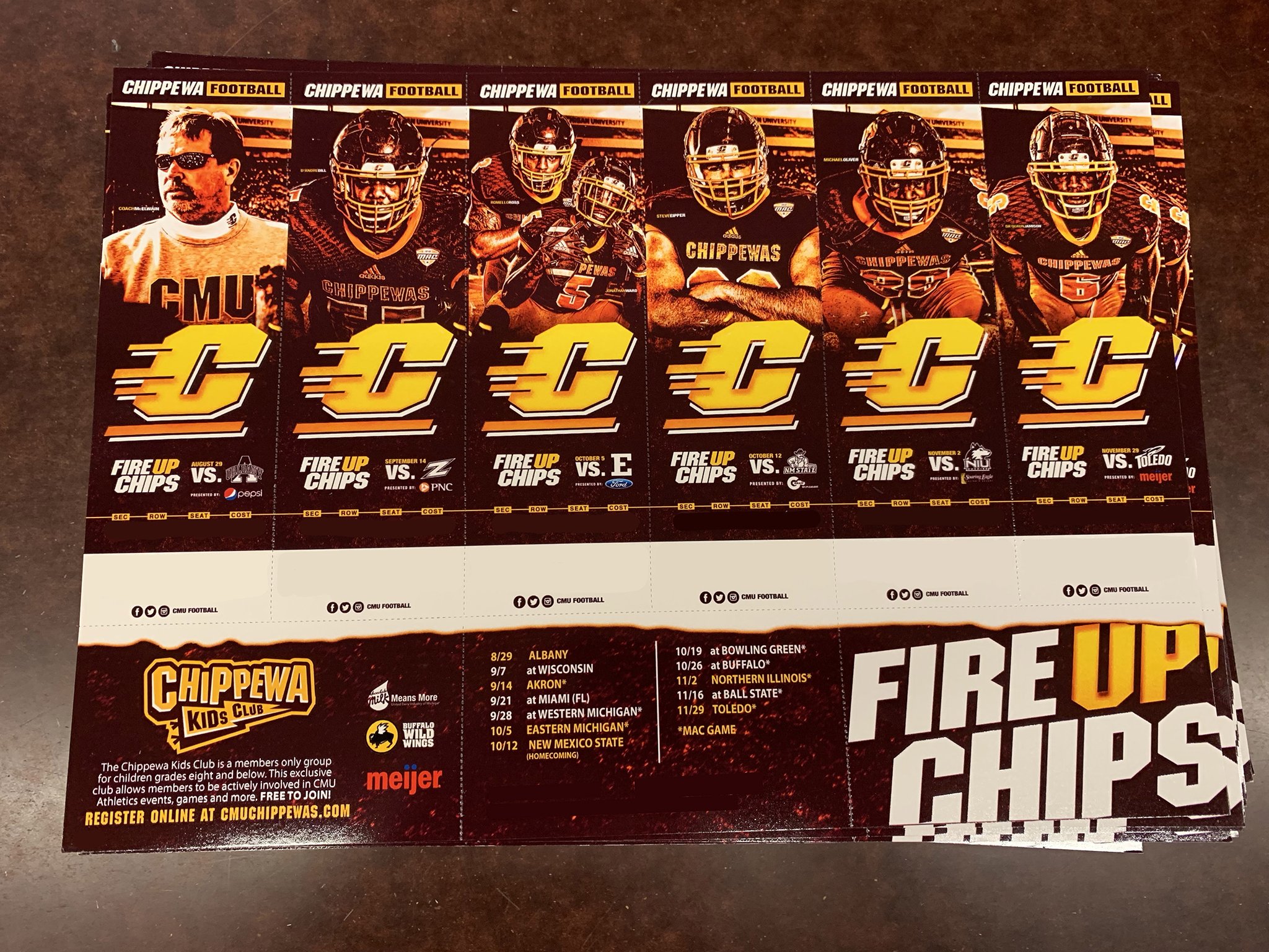 CMU Football on Twitter "Our office today, your mailbox next week