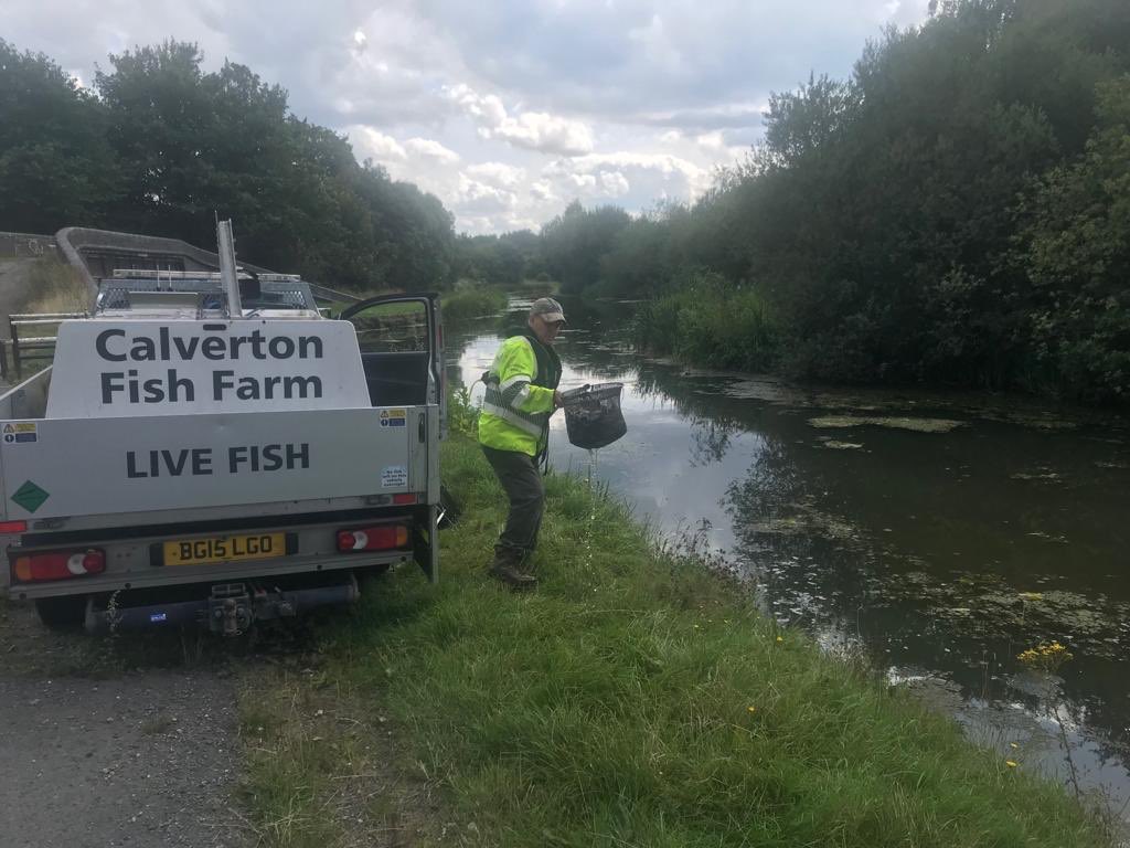 FishFarmEA's tweet photo. Today our specialist vehicles and fish transportation skills have been helping @EnvAgencyNW out in the huge multi agency response at #WhaleyBridge. We were part of the #TeamEA effort to rescue the fish from #ToddbrookReservoir #CalvertonFishFarm https://t.co/YeQ50qOXnz