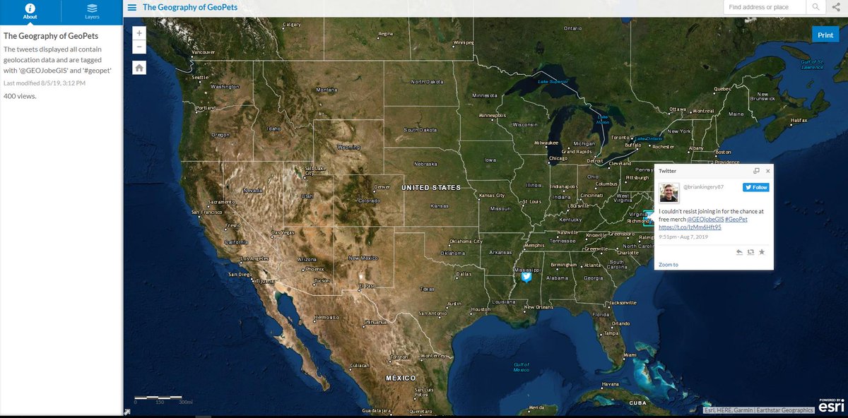 briankingery87's tweet photo. @GEOjobeGIS Do you #geotweet? #gis
App link: https://t.co/59WthIHtqE https://t.co/JmvYDfDubT